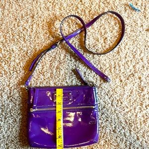Great little purple Kate Spade purse with broken strap